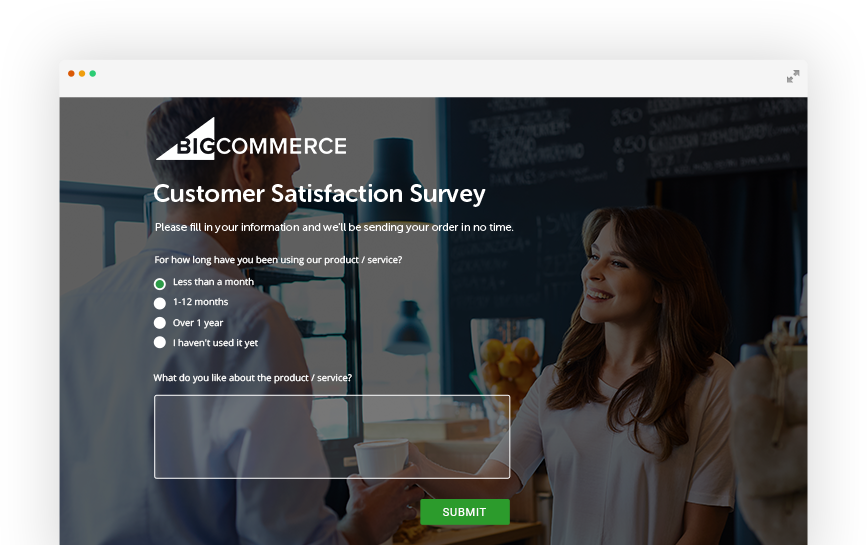 customer satisfaction survey with bigcommerce integration